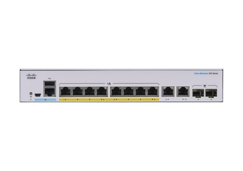 Cisco CBS350-8P-E-2G-UK 8-Port L3 GE Managed PoE Switch